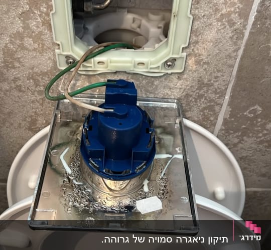 פירוק ותיקון מנגנון לחצן של ניאגרה סמויה